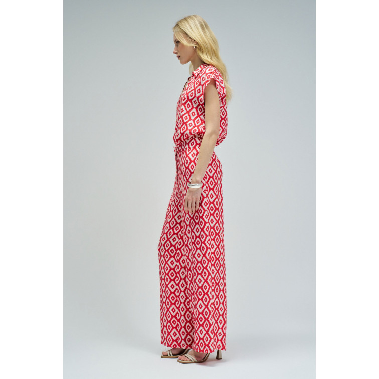 pantalon femme  salsa jeans print hight rise pants