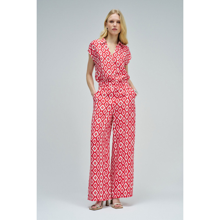 pantalon femme  salsa jeans print hight rise pants