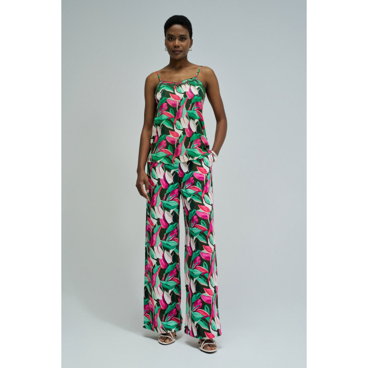 pantalon femme  salsa jeans print hight rise pants