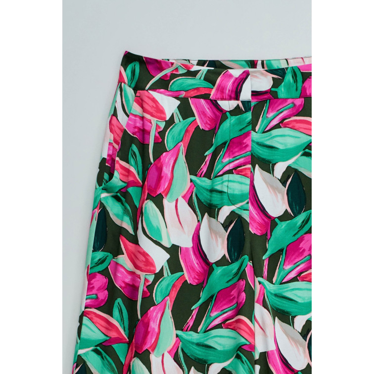 pantalon femme  salsa jeans print hight rise pants
