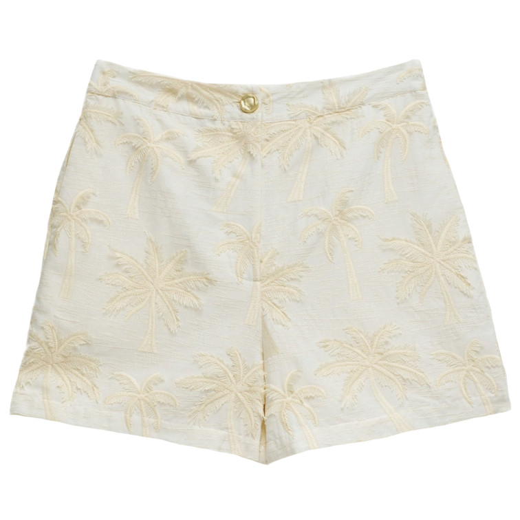 le short femme  salsa jeans short textured 3d fabric effec
