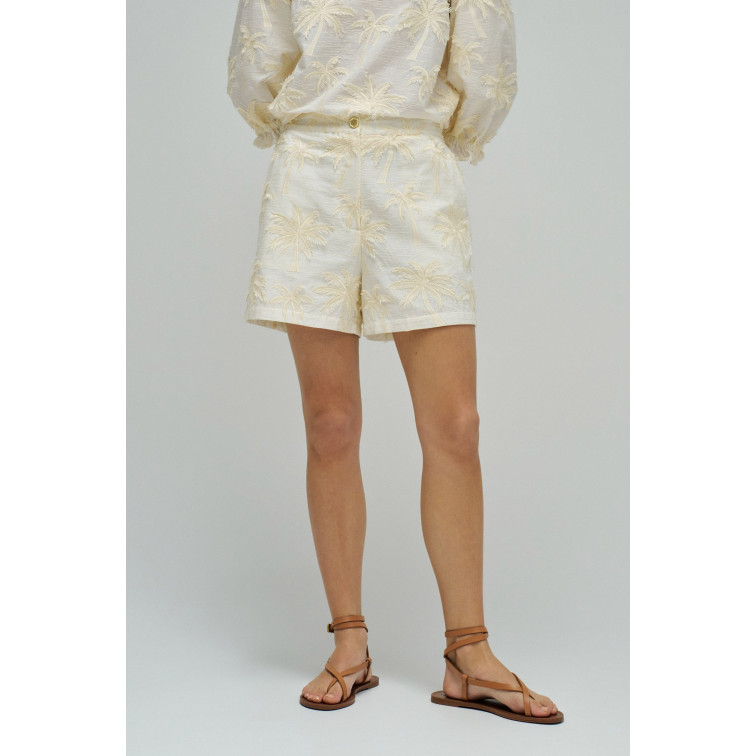 le short femme  salsa jeans short textured 3d fabric effec