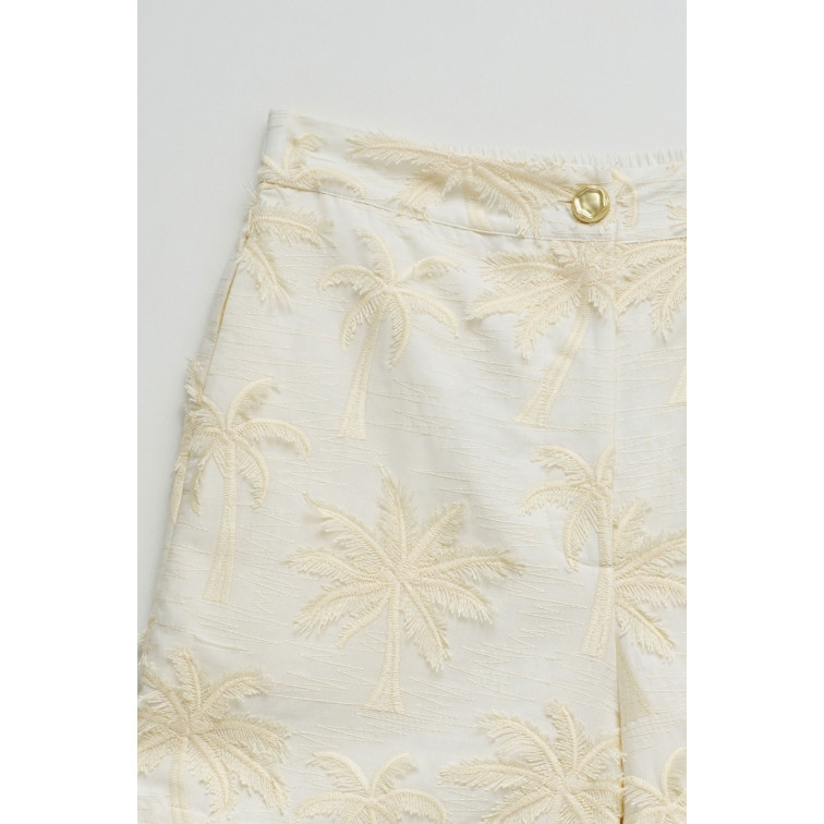 le short femme  salsa jeans short textured 3d fabric effec