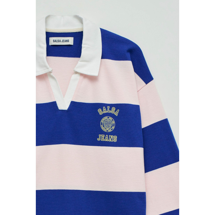 sweat-shirt femme  salsa jeans color block sweatshirt w/ pôle