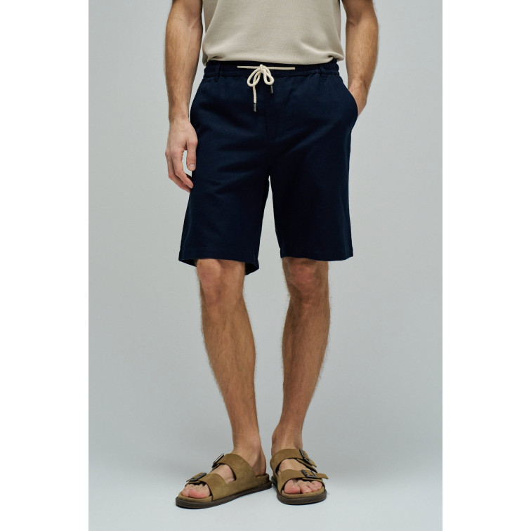 le short homme  salsa jeans cotton linen shorts garment dy