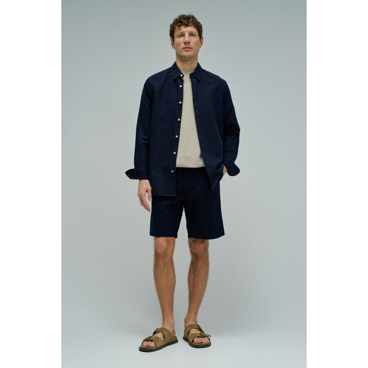 le short homme  salsa jeans cotton linen shorts garment dy