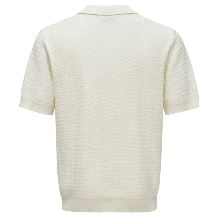 pôle homme  salsa jeans pôle regular fit textured knit