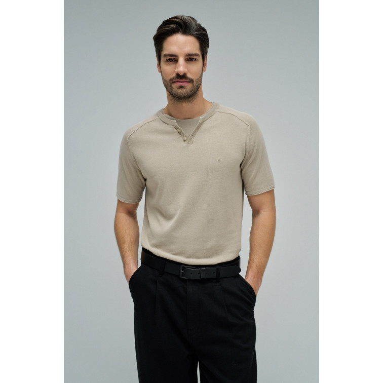 t-shirt homme  salsa jeans t-shirt regular fit mix tricot