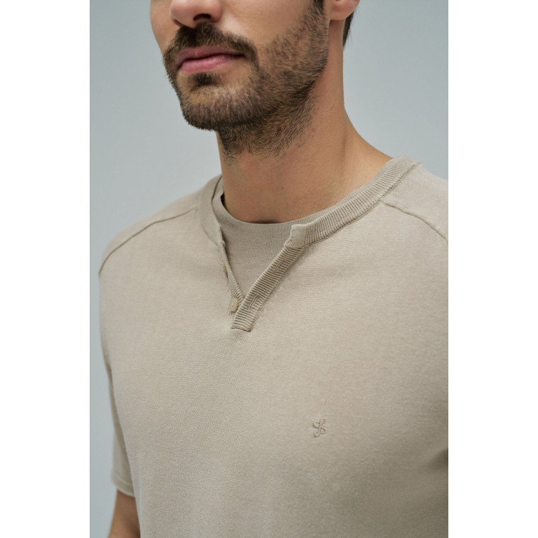 t-shirt homme  salsa jeans t-shirt regular fit mix tricot