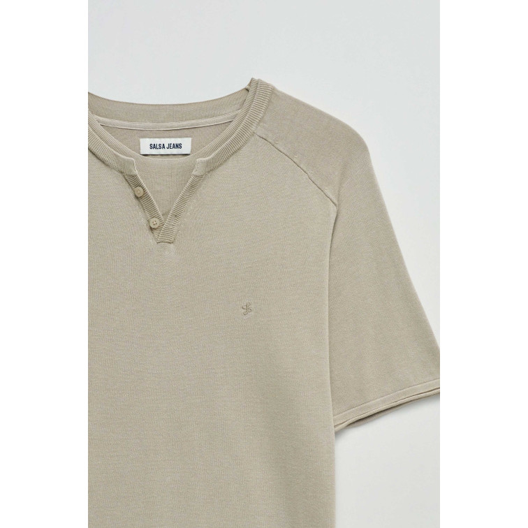 t-shirt homme  salsa jeans t-shirt regular fit mix tricot