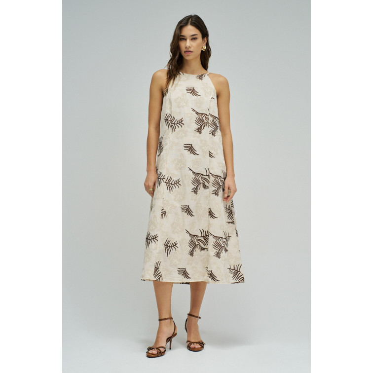 femme a-line dress all-over embroide 011