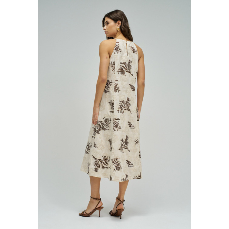 femme a-line dress all-over embroide 011