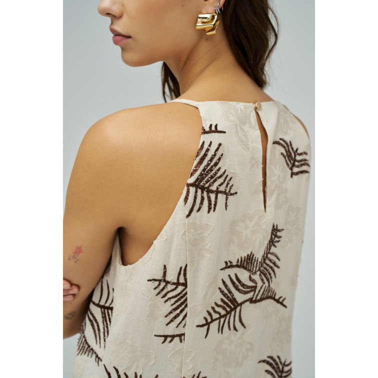 femme a-line dress all-over embroide 011