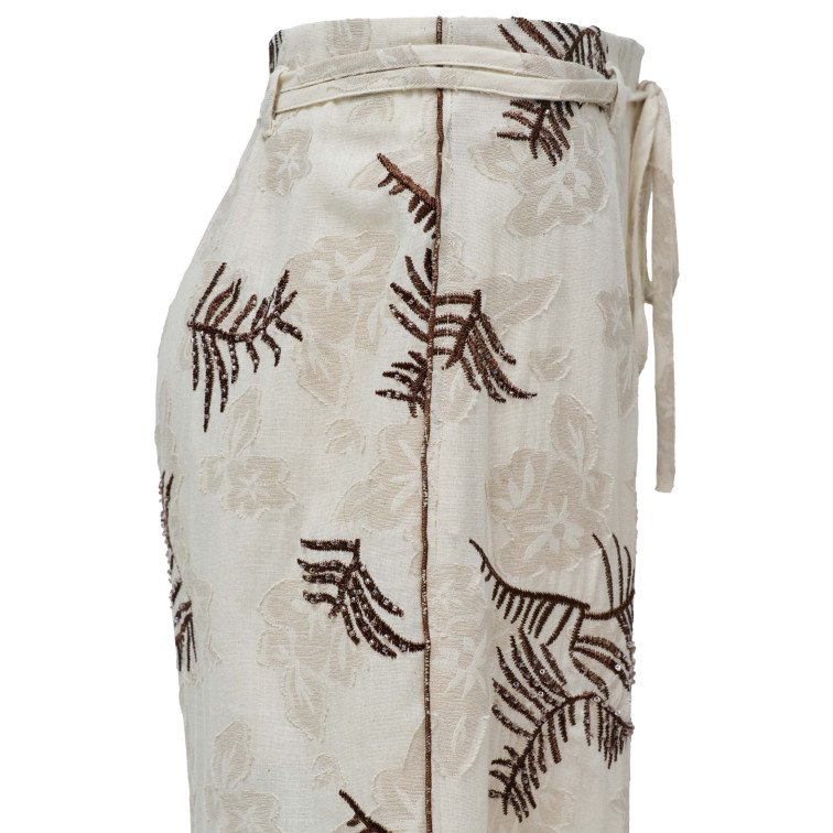 pantalon femme  salsa jeans pants all-over embroidery