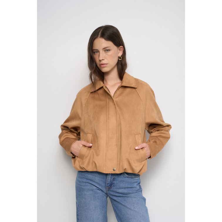 manteau femme  salsa jeans suede bomber jacket