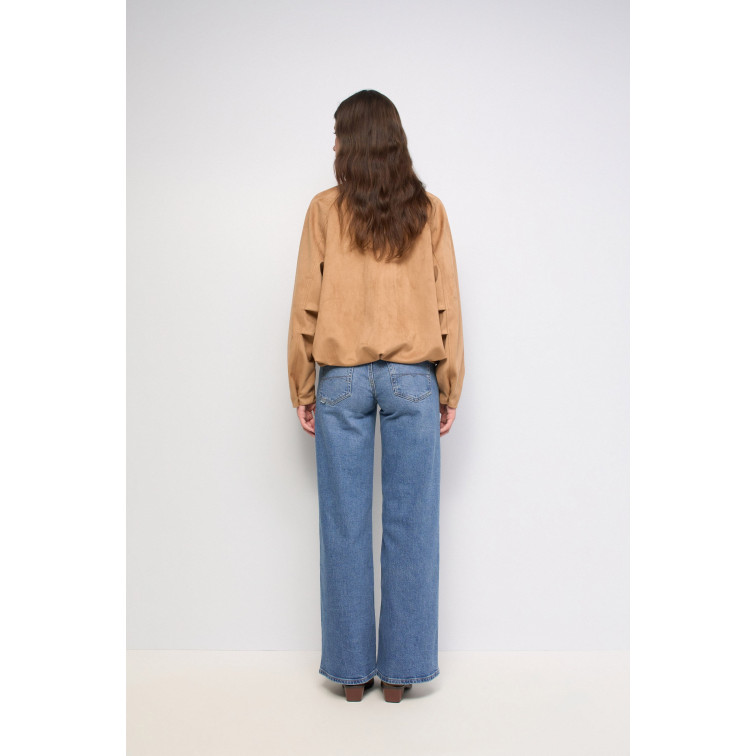 manteau femme  salsa jeans suede bomber jacket