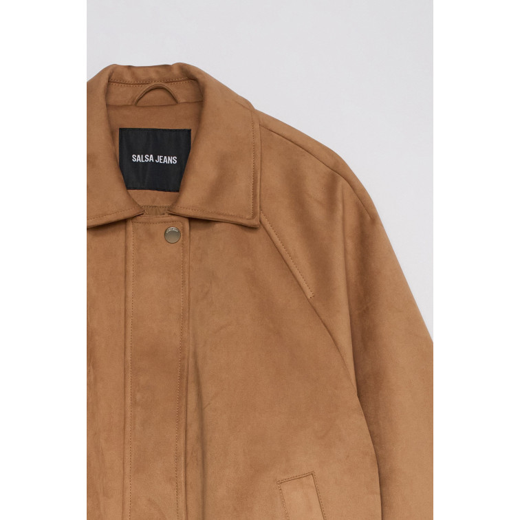 manteau femme  salsa jeans suede bomber jacket