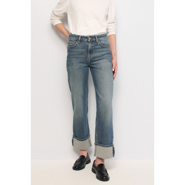jeans femme  salsa jeans jeans true straight overdye