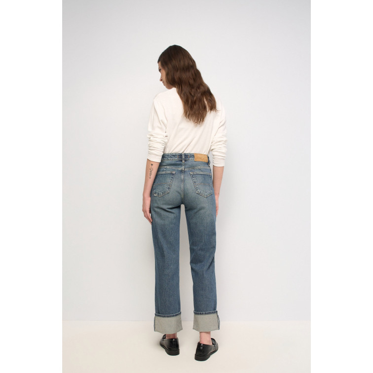 jeans femme  salsa jeans jeans true straight overdye