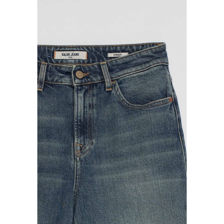 jeans femme  salsa jeans jeans true straight overdye