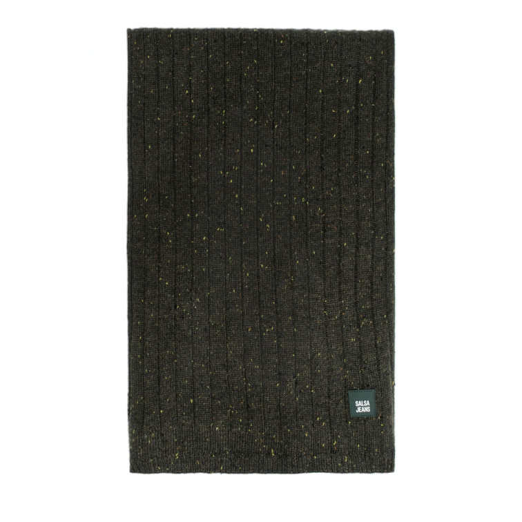  salsa jeans basic knit scarf with label