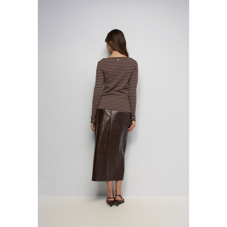 t-shirt femme  salsa jeans long sleeve w/ strpes and cuff