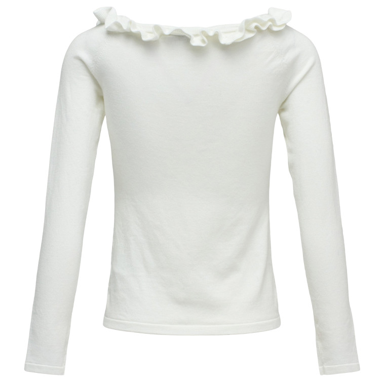 maillot femme  salsa jeans boat neck sweater w/ flowers a