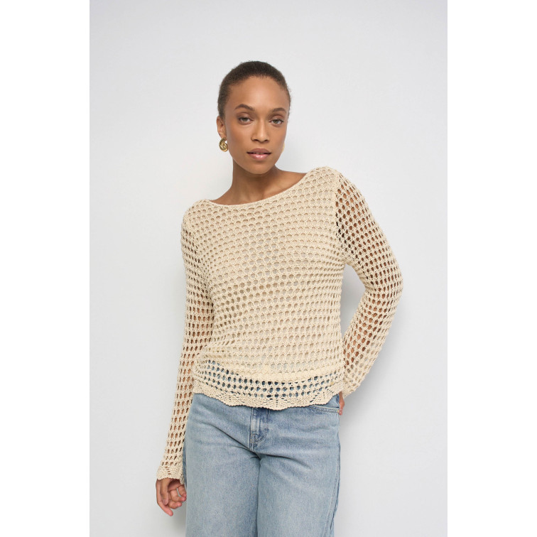 maillot femme  salsa jeans long sleeve knit with mesh eff