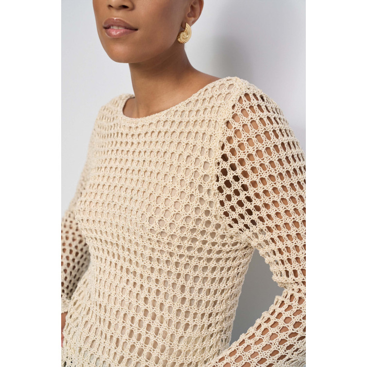 maillot femme  salsa jeans long sleeve knit with mesh eff