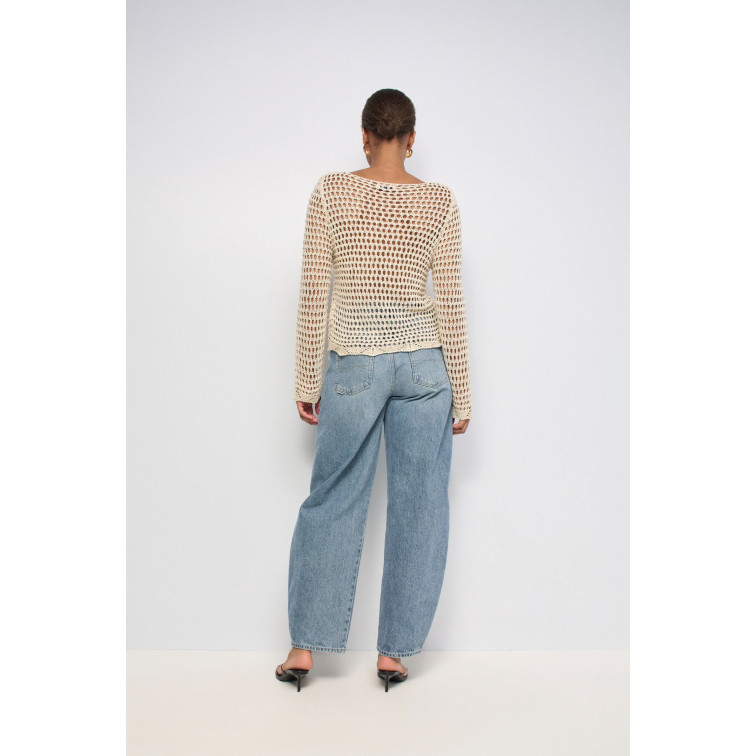 maillot femme  salsa jeans long sleeve knit with mesh eff