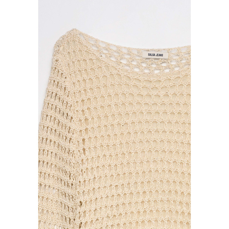 maillot femme  salsa jeans long sleeve knit with mesh eff