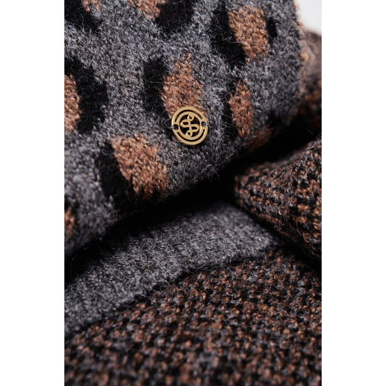  salsa jeans animal print scarft