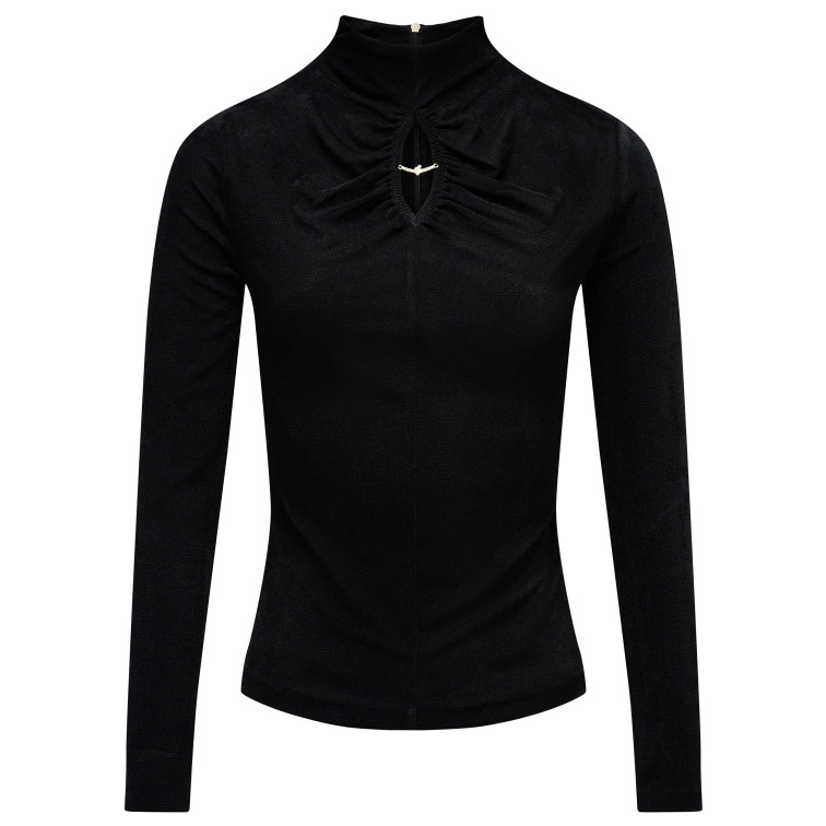 t-shirt femme  salsa jeans turtleneck long sleeve w/ logo