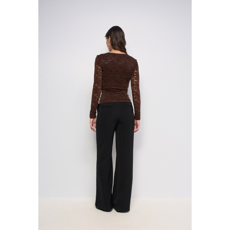 t-shirt femme  salsa jeans long sleeve mesh