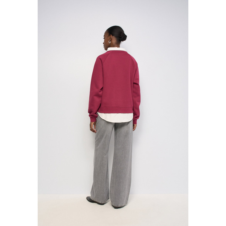 sweat-shirt femme  salsa jeans twofer sweatshirt with brandin