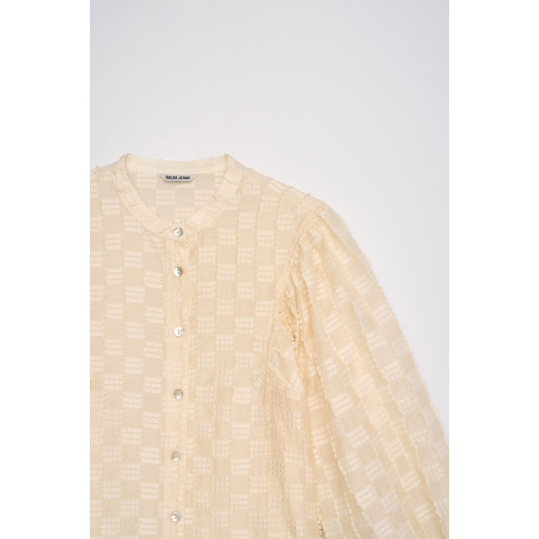 chemise femme  salsa jeans textured shirt