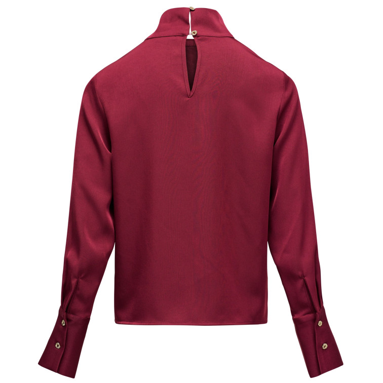 chemise femme  salsa jeans high-neck blouse with metallic