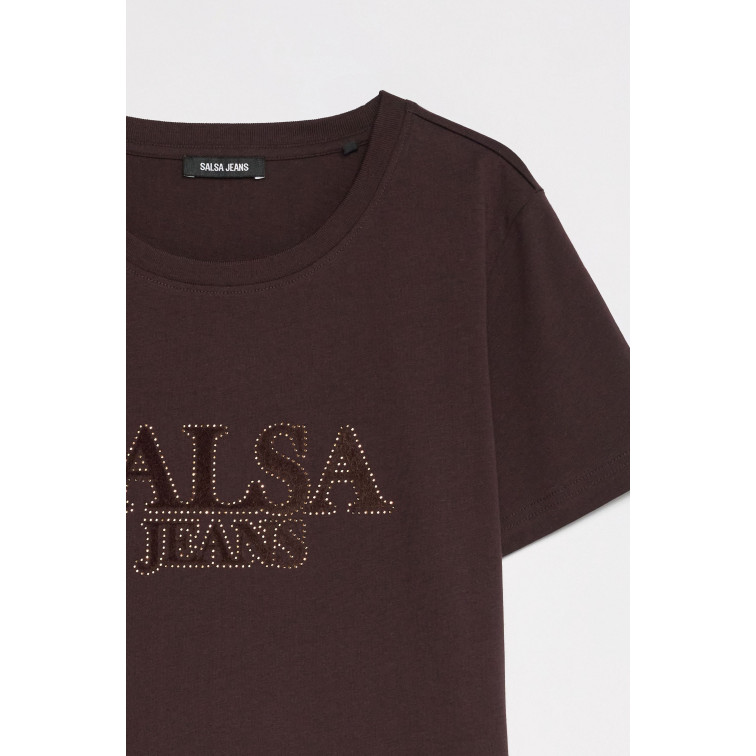 t-shirt femme  salsa jeans branding t-shirt regular fit