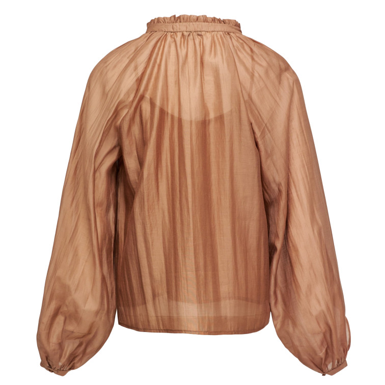 chemise femme  salsa jeans blouse with ruffles