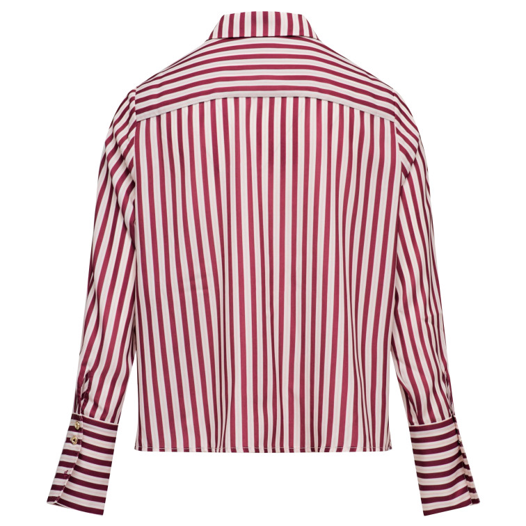 chemise femme  salsa jeans stripped satin wrap blouse