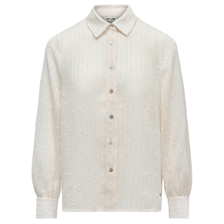 chemise femme  salsa jeans textured shirt
