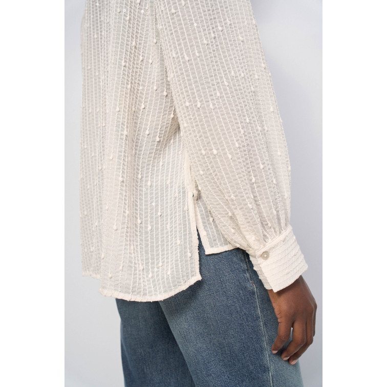 chemise femme  salsa jeans textured shirt