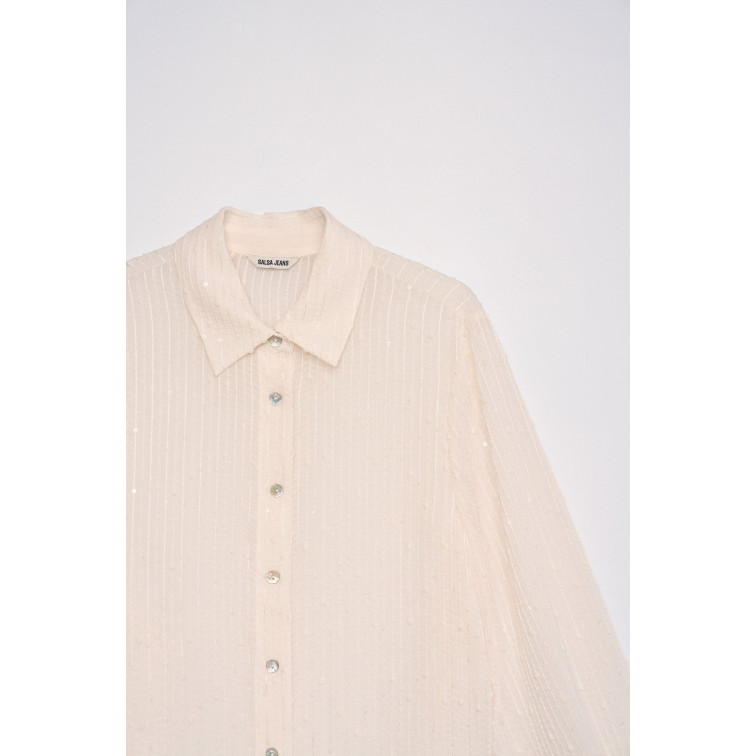 chemise femme  salsa jeans textured shirt