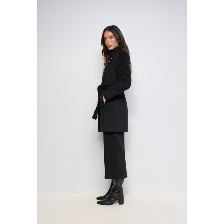 manteau femme  salsa jeans grace wool coat with buttons