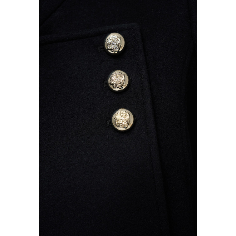 manteau femme  salsa jeans grace wool coat with buttons