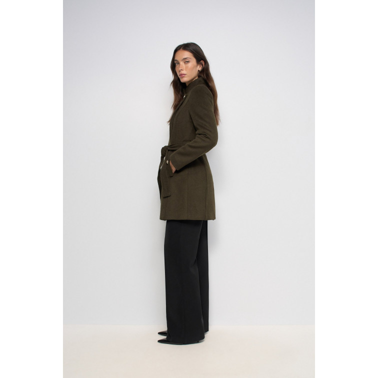 manteau femme  salsa jeans grace wool coat with buttons