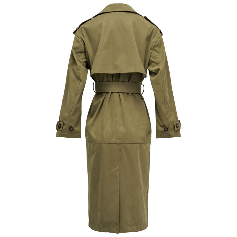 manteau femme  salsa jeans fake suede long trench coat