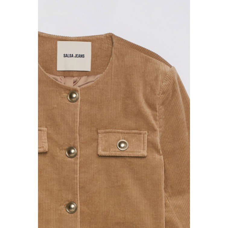 manteau femme  salsa jeans corduroy chanel jacket