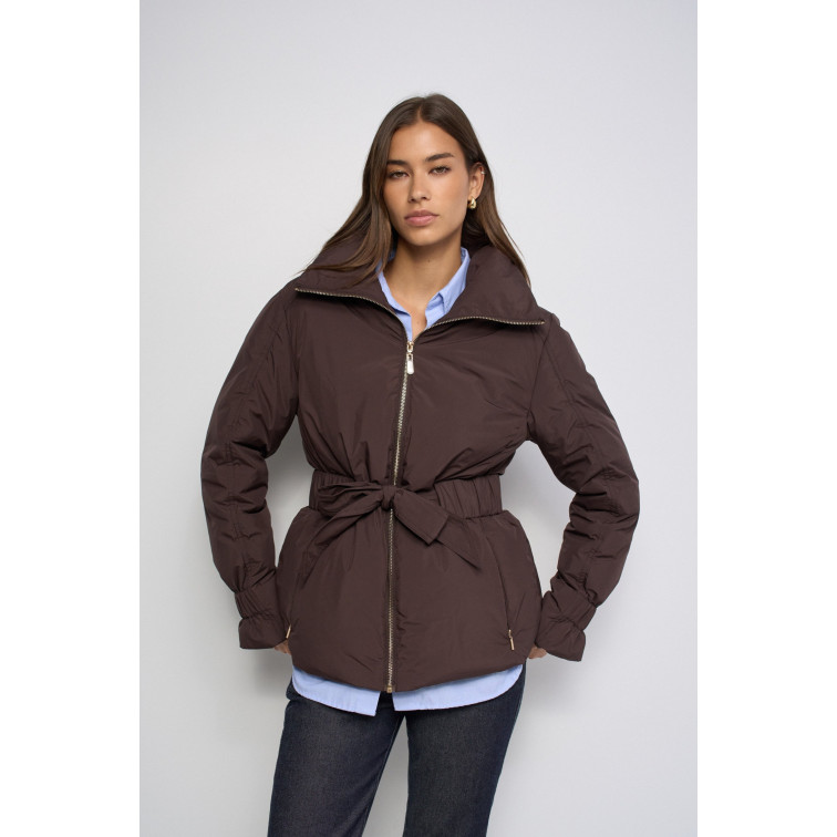 manteau femme  salsa jeans puffer coat with built-in belt