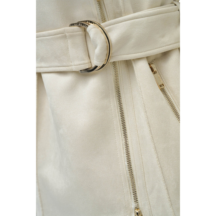 manteau femme  salsa jeans diana long shearling coat
